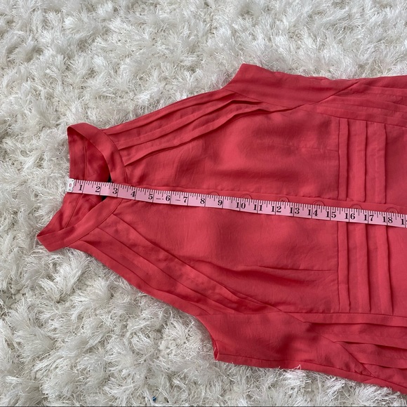 Nanette Lepore Silk Dress Button Front Coral Medium - Picture 9 of 15